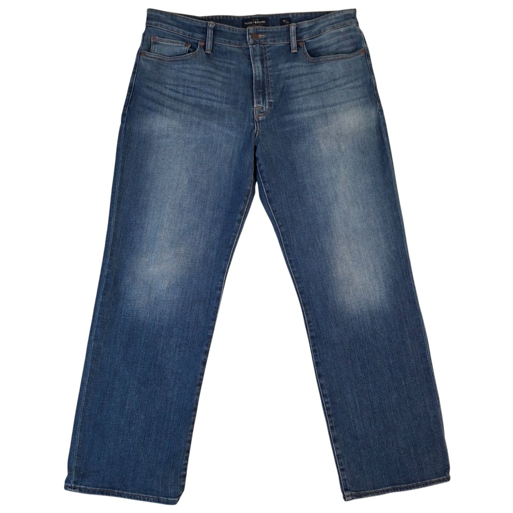 Lucky Brand 361 Vintage Straight Jeans Men's 38x32 (Fits 38x31) Blue Denim